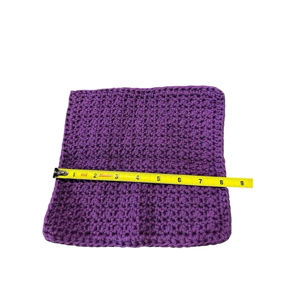 NEW crochet dish washing set 1 cotton wash cloth 1 dish scrubby handmade